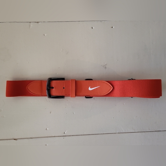 Nike Orange Athletic Elastic Belt with Adjustable Buckle 28"-45" | Unisex - Picture 1 of 5